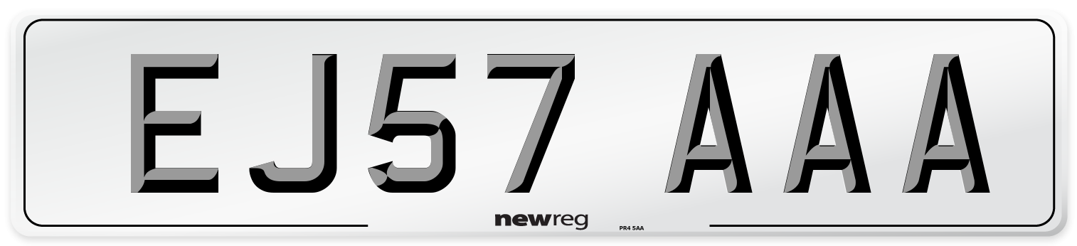 EJ57 AAA Number Plate from New Reg